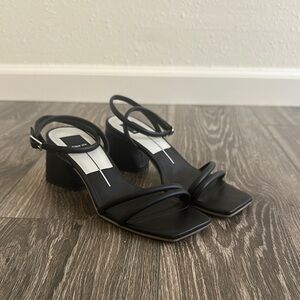 Dolce Vita Black Block Heel Sandals